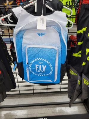 Get back to School ready with a new blue and white Fly Racing Jump Pack Backpack!