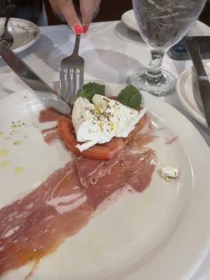 Prosciutto and Buratta appetizer special