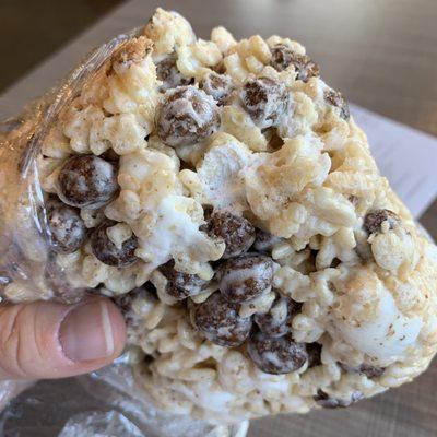 Cocoa Puffs Rice Krispie bar