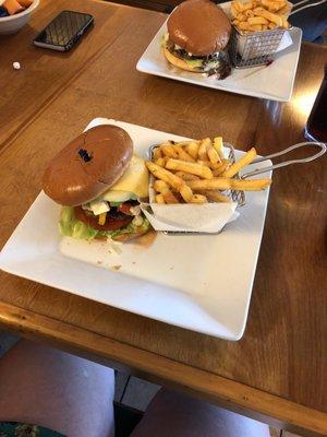 California Burger and fries