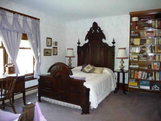 Lydia's Room - circa 1865 elaborate mahogany bed