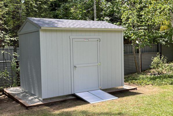 Our new 8X12' Tuff Shed.