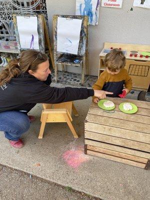 Our amazing Founder and Director, Sara, playing with the little ones