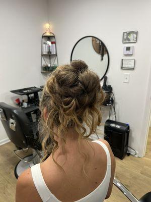 Bridal updo