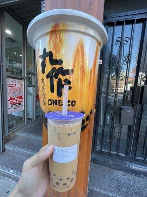 Burny Caramel Milk tea with white bubble (large)