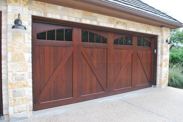 Custom Carriage door stain grade