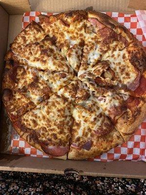 12" Meat Lovers Pizza.