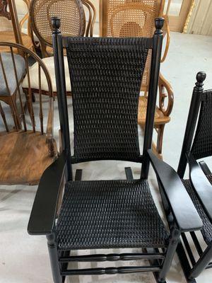 Black rocker herringbone weave