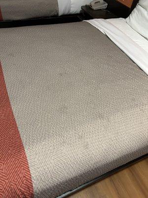 Stain on bed