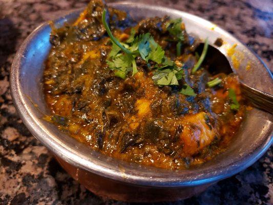 Saag chicken