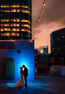 Uptown Charlotte Rooftop Wedding