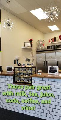 View of Twisted Sugar's counter.