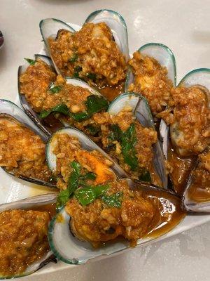 mussel curry stir fry