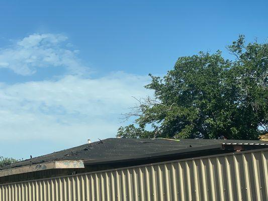 Shingle removed and ready to start putting on new shingles.