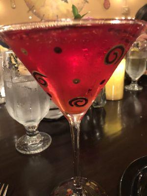 Pomegranate martini (forgot the specific name)