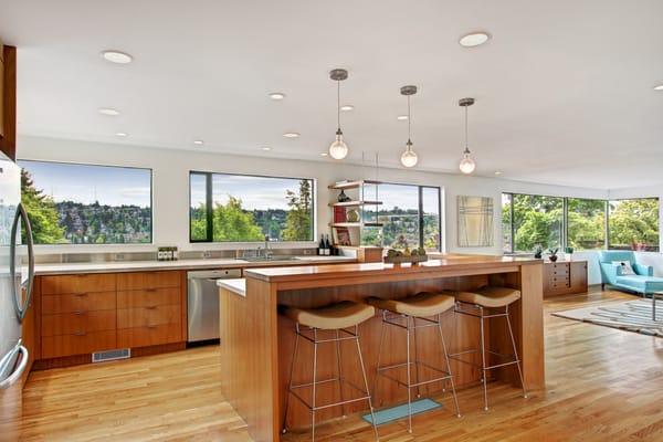 Remodeled midcentury kitchen in Fremont.