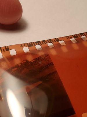 Example of speck on film