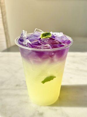 Butterfly Pea Mint Lemonade