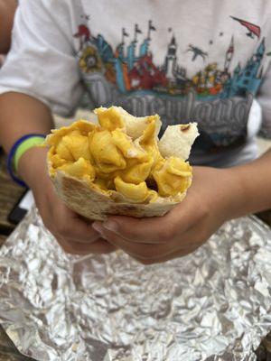 Kids Mac and cheese burrito