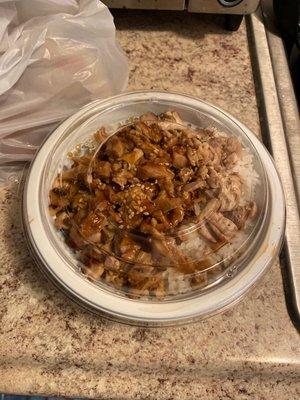 Chicken teriyaki bowl