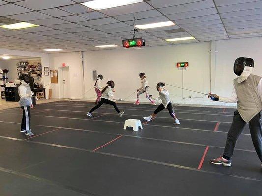 Competitive Fencing class