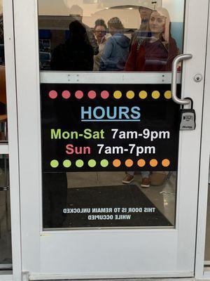 Business hours!