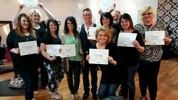 All Stylists Certified by L'Oreal in the amazing Pro-Fiber Treatment