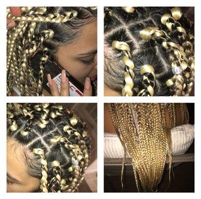 Latin beauty box braids