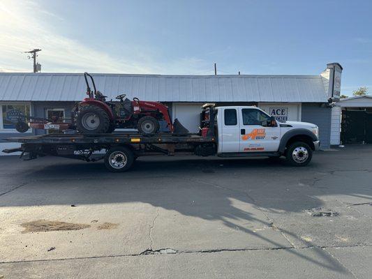 We will even tow anything! Even tractors.