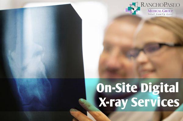 We offer in-house X-ray services from broken bones to compound fractures in the upper and lower extremities.