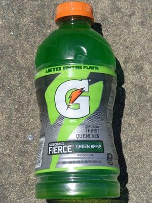 Gatorade Fierce Green Apple: 9/10. I'm a big fan, and I'm glad that the flavor can now be found at Target.