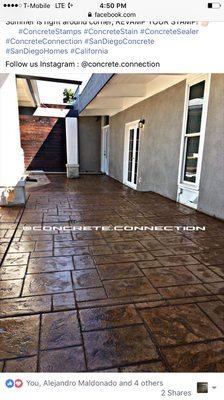 Stamped and Stained Concrete