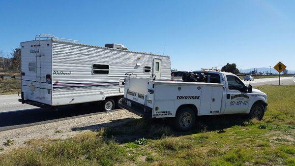 RV & Travel Trailer Tire Service calls