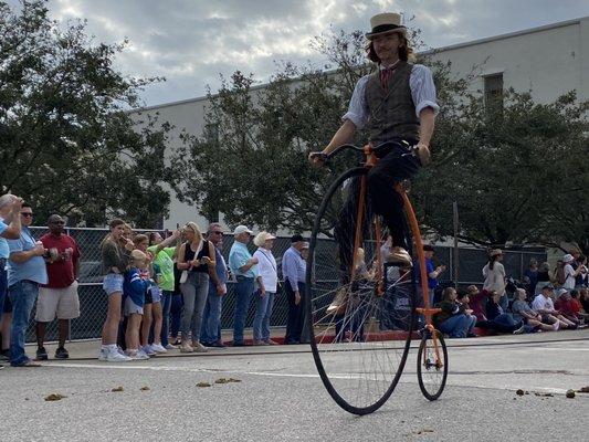 Big wheeled bike at Dickens Festival