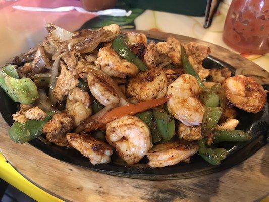 Shrimp & Chicken Fajitas