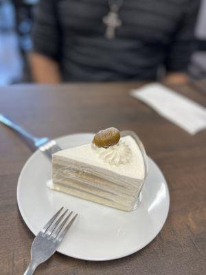 Chestnut crepe cake