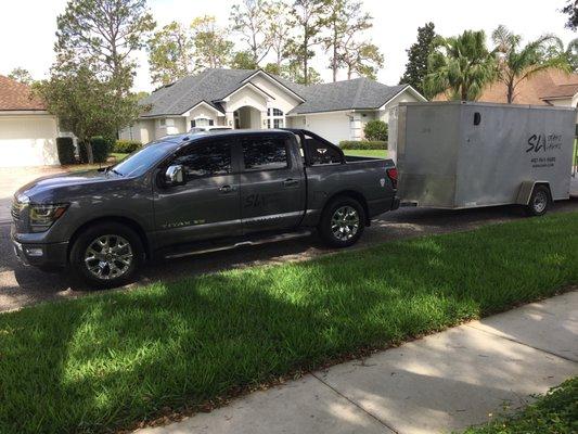 Seans Lawns NEFL Truck and Trailer