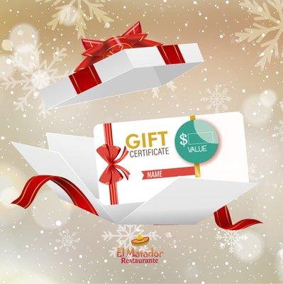 This Holiday season, give a Mexican experience to your loved ones with our gift certificates