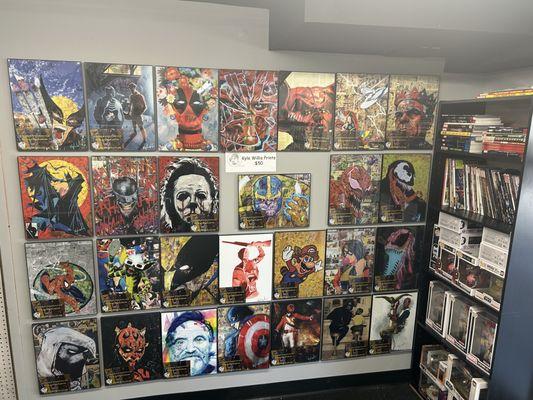 Our Wall of Art Prints!