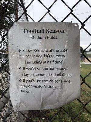 10/13/2018 - Rosemead High (stadium rules)