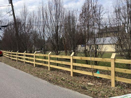 Slip Board Fence