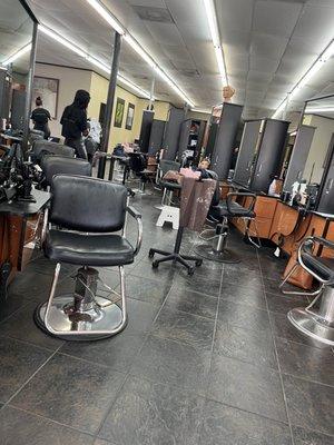 View into salon