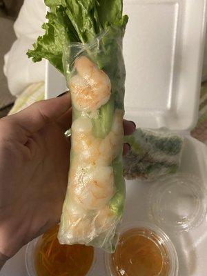 1A. SPRING ROLL WITH SHRIMPS-GOI CUON TOM