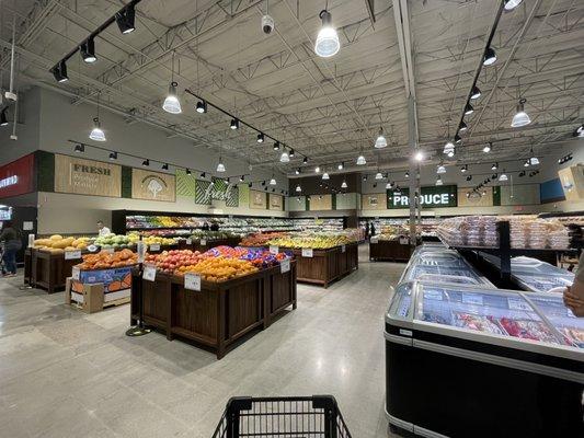 Produce section. Bright and shiny!