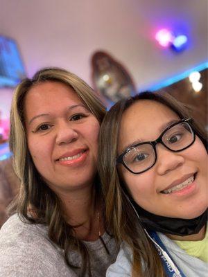 Mom and daughter new haircut and color