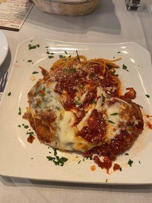 Chicken Parmesan with Spaghetti