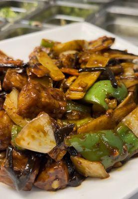 Hot Garlic Tempeh (Vegetarian Dish)