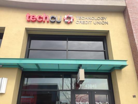 Technology Credit Union Store Front, Pacific Commons Shopping Center, Fremont, CA.