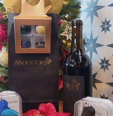 Andustoria Wine label and package design