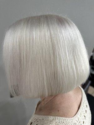 Platinum, blonde, hair color